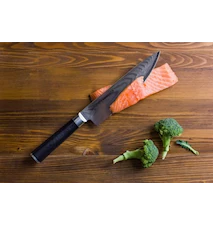 DAMASCUS Knivset presentbox: Kockkniv + allkniv + grönsakskniv
