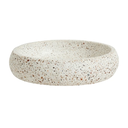 Terrazzo Skål Vit/Beige Large