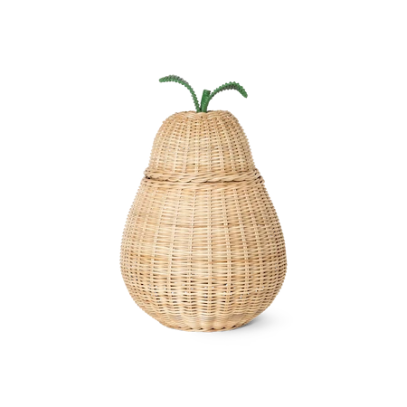 FERM LIVING Braided Storage – Small Pear – Natural
