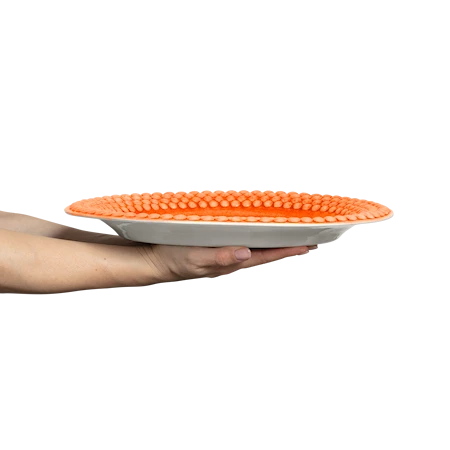 Bubbles Fat Oval 35 cm Orange