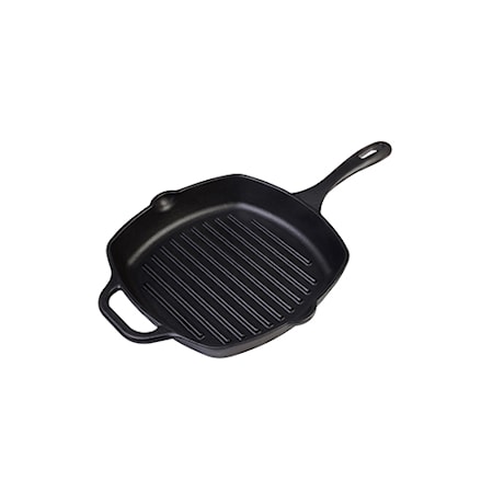 Grillpande Støbejern Kvadratisk 26×26 cm