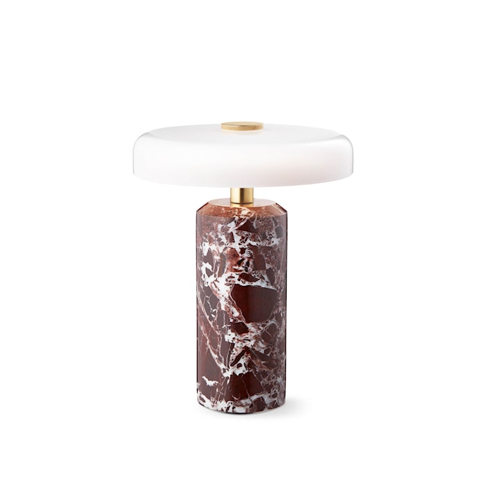 Trip Bordlampe Ø17x21 cm Marmor Burgundy/Opal