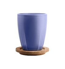 Bruk Denim Mug with Oak Lid 2-P