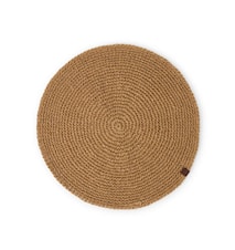 Recycled Paper Straw brikke rund 38 cm, natur
