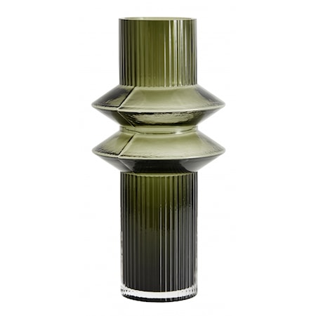 Nordal Vase Rilla Grøn Medium