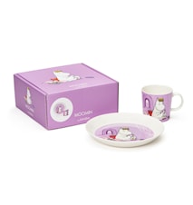 Moomin Set Mug 30 cm & Plate 19 cm Snorkmaiden Purple