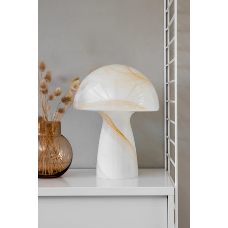 Fungo Lámpara de mesa Beige 22 cm
