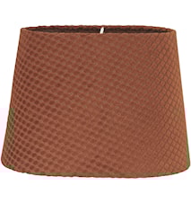 Omera Fløyel Rute Rust 27 cm