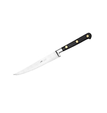 Ideal steakkniv stål/svart 13 cm