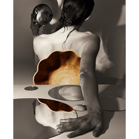 Oyster Fat Cinnamon 35 x 30 cm