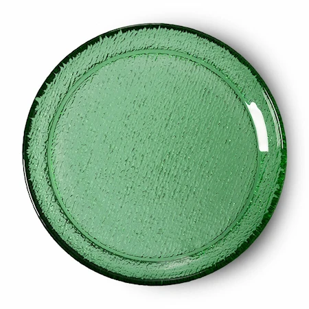 The Emeralds Assiette Glas Grön