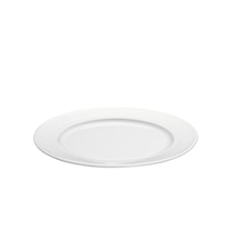 Plissé tallerken flat hvit, Ø 17 cm