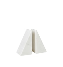Jarl Bokstöd 15 cm Vit Marmor