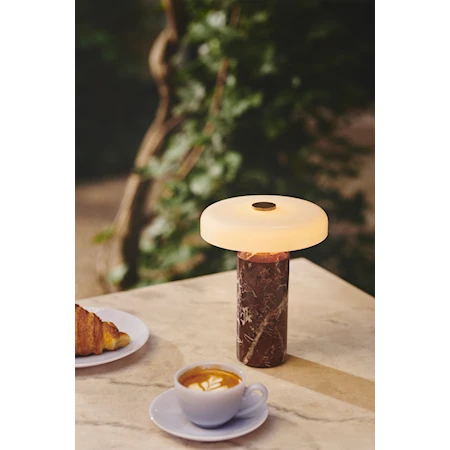 Trip Bordlampe Ø17x21 cm Marmor Burgundy/Opal