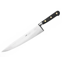 Ideal kokkekniv stål/svart 20 cm