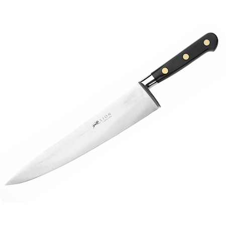 Ideal kokkekniv stål/sort 20 cm