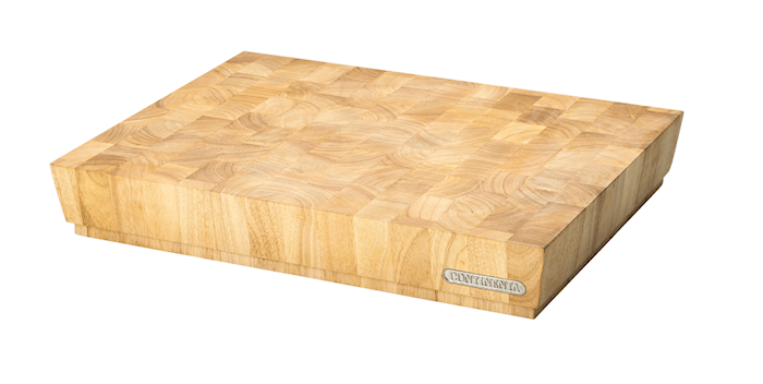 Tabla de cortar madera de caucho 48x36x7,3 cm