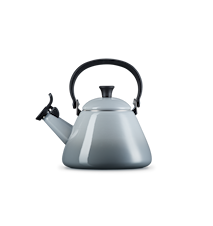 Le Creuset Kone vattenkittel med Vissla Emaljerat Stål Mist Grey