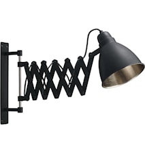 Maxime vegglampe, svart