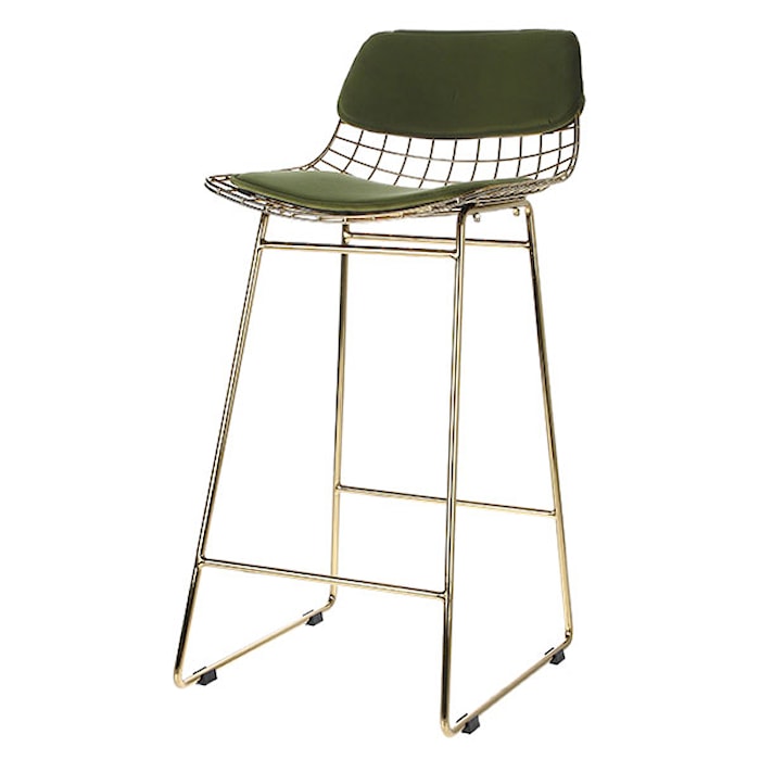 Cojín para silla Wire Comfort Kit terciopelo verde