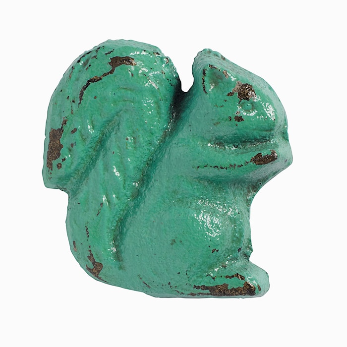 Poignée écureuil 5 x 5 cm - turquoise clair