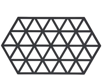 Triangles salvamanteles para olla negro 24x14 cm