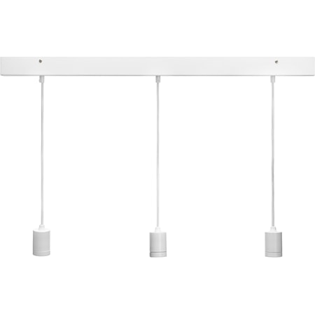 Line 3 ceiling light Rectang white 80cm