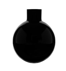 Pallo Vase Large Black Glass