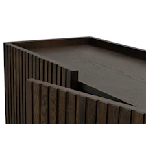 Halifax Sideboard 160x40 cm Ek/Metall Brun/Svart