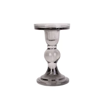 Glas Art Ljusstake Large Svart
