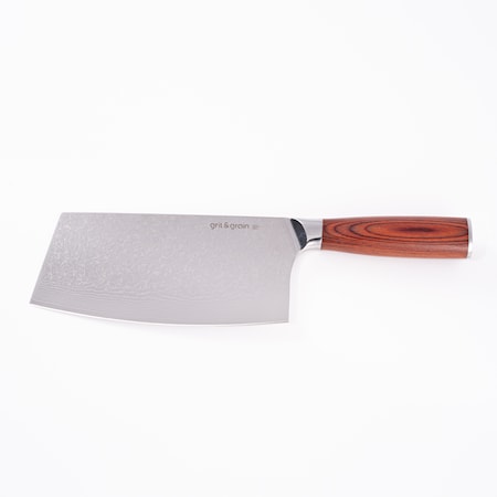 Kinesisk Kockkniv 67 lager Damaskusstål 18 cm