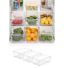 Kjøleskapsoppbevaring Lav 3 deler Klar