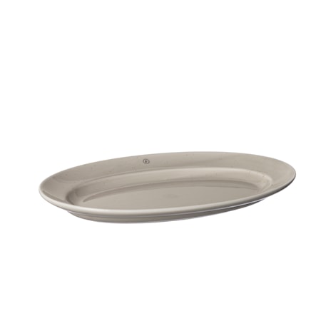 Serveringsfad Ovalt 30x18 cm Porcelæn Sand