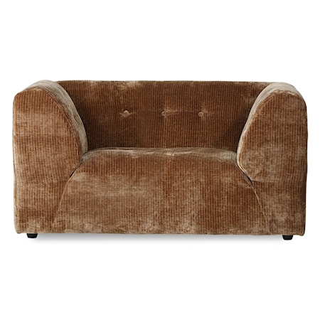 Vint couch: Element Loveseat Corduroy velvet Aged gold
