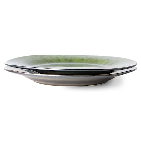 Emeralds tallerken 2-pakning 27,3 cm keramikk grønn