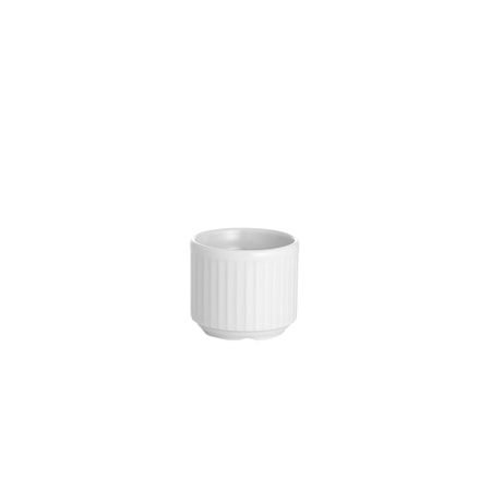 Pleat Egg Cup White
