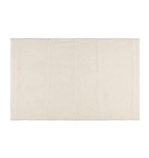 Badvorleger 50 × 80 cm Bambus/Weiß