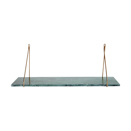 Shelf, Marble, Green marble, 24x70 cm, Without brackets