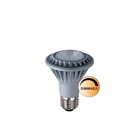 Ampoule LED Spot E27 chrome à intensité réglable