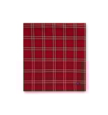 Checked Duk Oxford Økologisk Bomull 150 x 250 cm Rød/Beige/Grønn