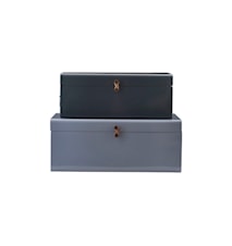 Metal säilytyslaatikko 2-pack Sininen/Vihreä