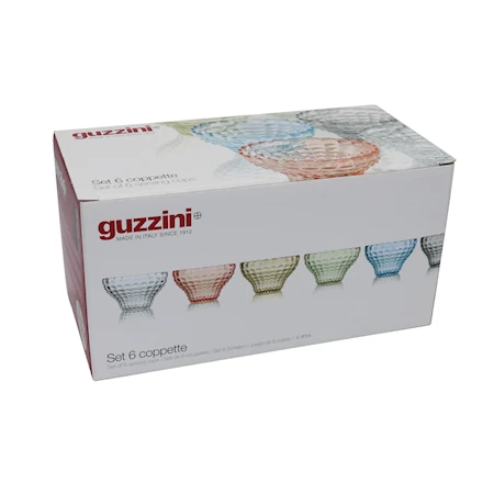 Tiffany Bowl 6-pack Multi-coloured 30cl