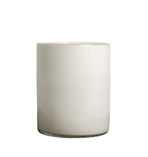 Vase/Lysholder Calore Hvit h: 24 cm