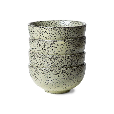 Gradient ceramics Skål Set om 4 Grön