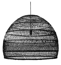 Lámpara de techo cesta negro grande