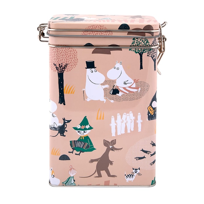 Mumin Skogsutflykt Kaffeburk Rosa