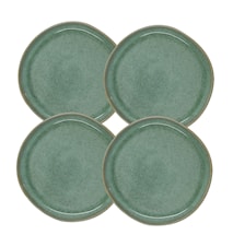 Cajole Liten tallerken 20,5 cm 4-pack Grønn