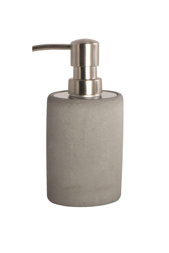 Soap Dispenser Cement O 8x17 cm Gray