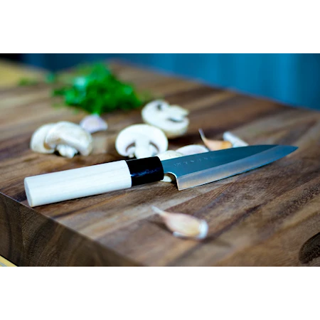 Couteau à éplucher Houcho avec manche en bois de magnolia 12 cm