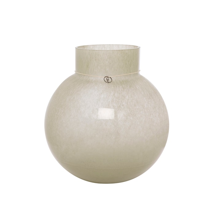 Glassvase Rund Ø 24 x 25 cm Glass Grønn